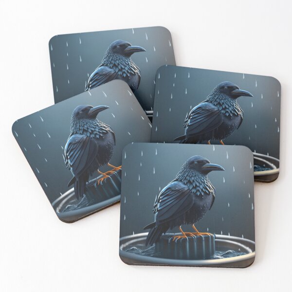 Item preview, Crow under the rain designed and sold by zangess1.
