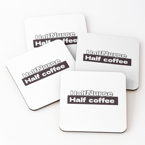 Item preview, Half nurse half coffee funny medical coffee  designed and sold by I-mydesign.