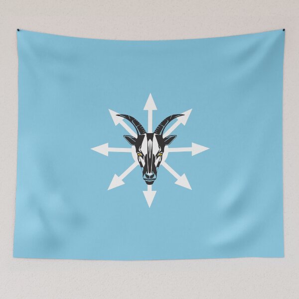 Item preview, Chaos Star Goat - Sky Blue designed and sold by AtithasosTragos.