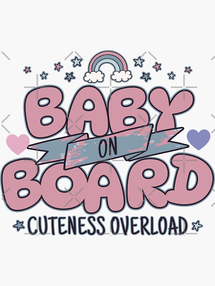 Baby Safety Pins Birth Gift' Sticker