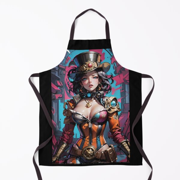 Item preview, Steampunk female portrait - Cel-shading, Japan anime style designed and sold by DigitalEmporio.