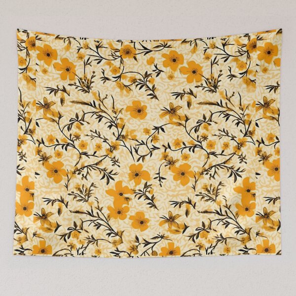 Item preview, Yellow floral pattern. designed and sold by maii7879.