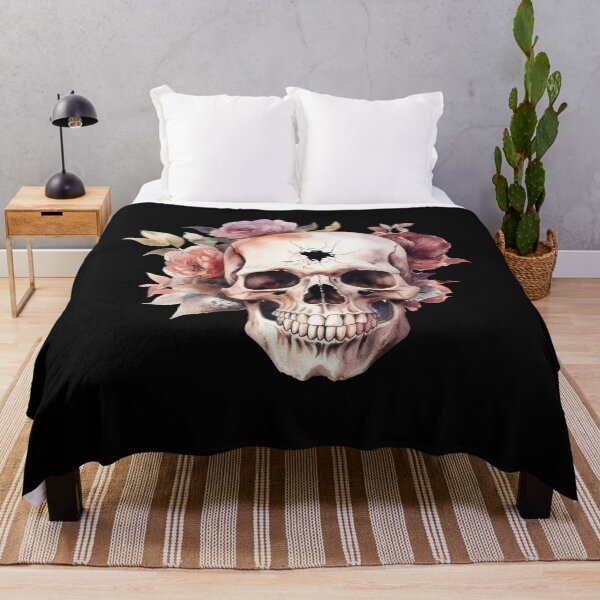 Item preview, Halloween Skull Floral Vintage designed and sold by FreeMind-Design.