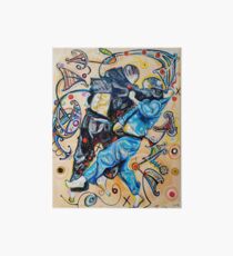 Jitsu-Blue - Original Painting BJJ Art By Kim Dean Art Board