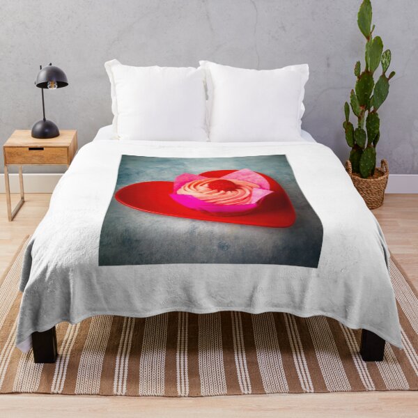 Item preview, Pink Cupcake On Heart Plate designed and sold by Garry Gay.
