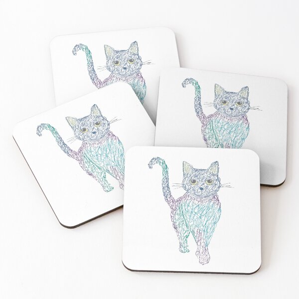 Item preview, Scribbled cat designed and sold by TraceyAyre.