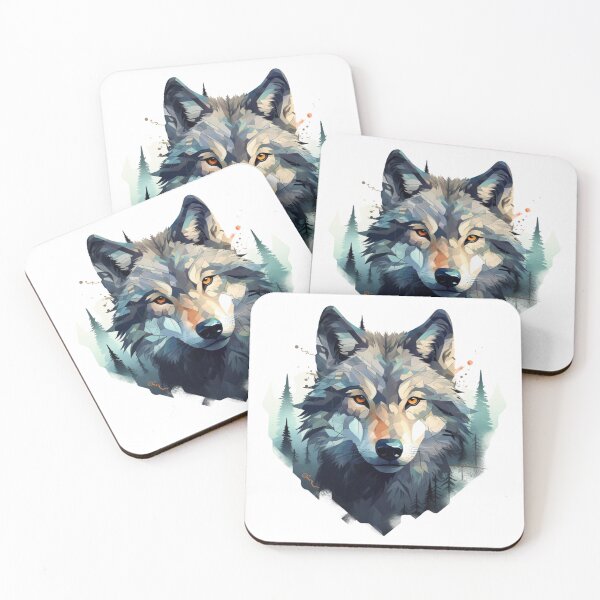 Item preview, Art Wolf | Classic T-Shirt, Sticker designed and sold by NicolasGlowArt.