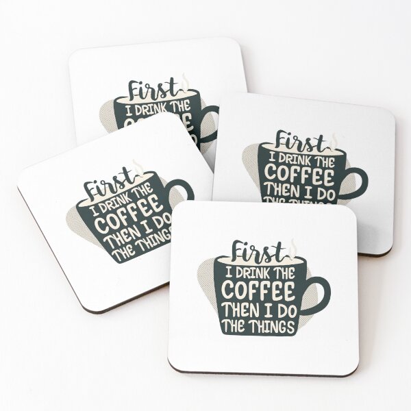 Item preview, First I Drink the Coffee, then I do the Things - Cup of Coffee T-Shirt designed and sold by Fenay Designs.
