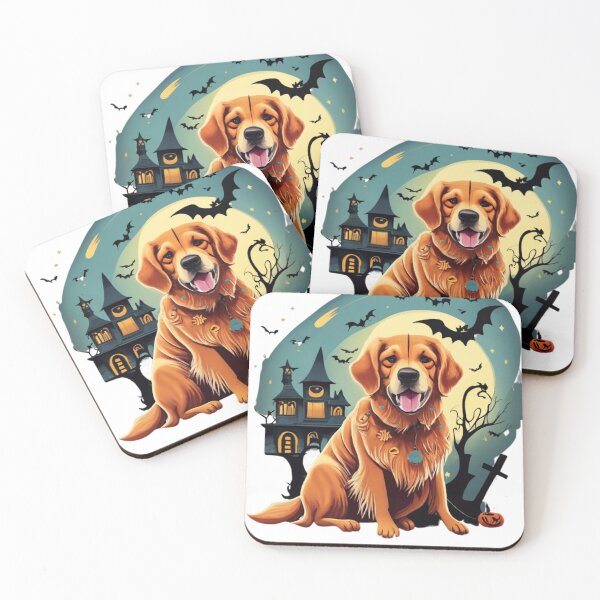 Item preview, Golden Retriever Halloween designed and sold by Print_Fuse.