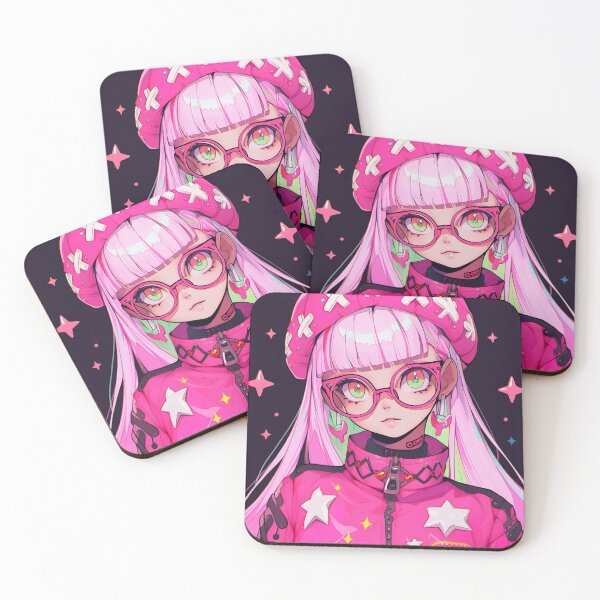 Item preview, Preppy Pink Fashion Anime Girl designed and sold by bubblegoth.