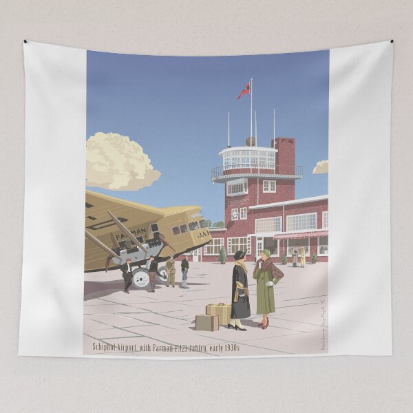 Item preview, Schiphol Airport, Amsterdam with Farman Jabiru, circa early 1930s designed and sold by contourcreative.
