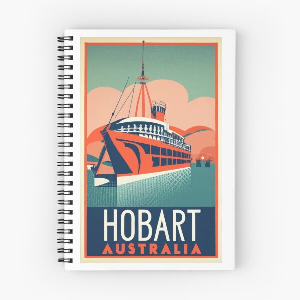 Item preview, A Vintage Travel Art of Hobart - Australia  designed and sold by GoodOldVintage.