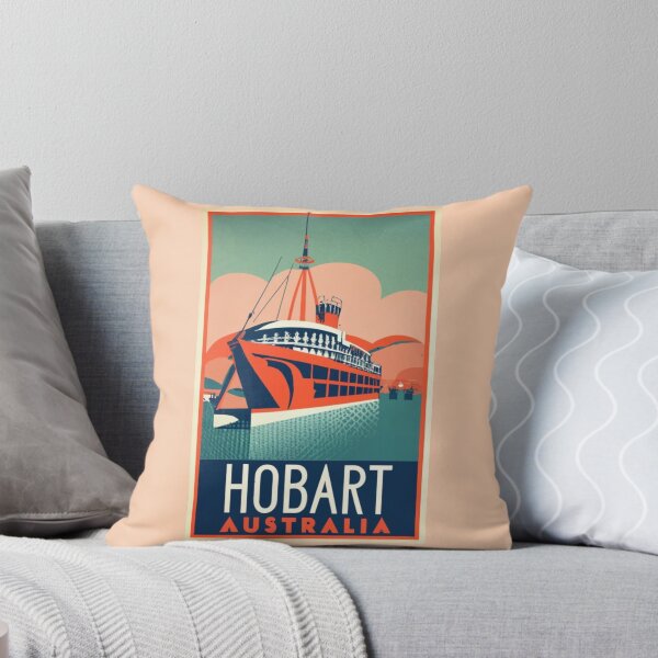 Item preview, A Vintage Travel Art of Hobart - Australia  designed and sold by GoodOldVintage.