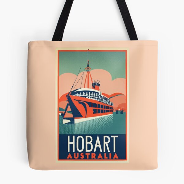Item preview, A Vintage Travel Art of Hobart - Australia  designed and sold by GoodOldVintage.