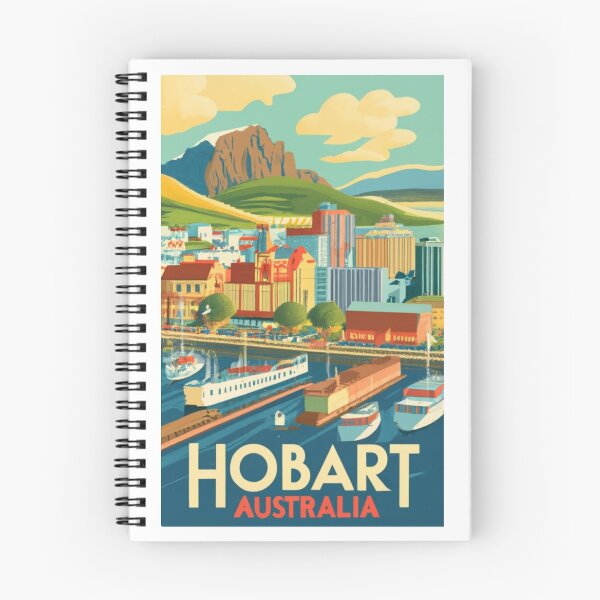 Item preview, A Vintage Travel Art of Hobart - Australia  designed and sold by GoodOldVintage.