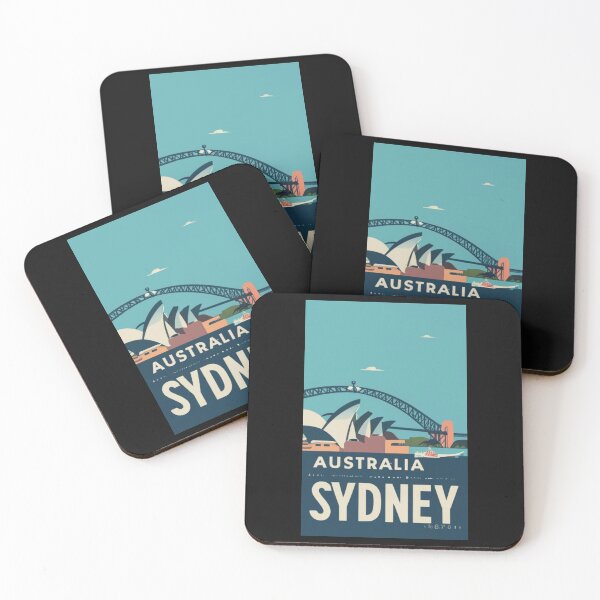 Item preview, A Vintage Travel Art of Sydney - Australia  designed and sold by GoodOldVintage.