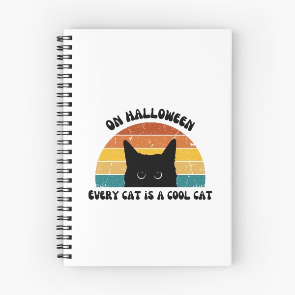 Item preview, Retro vintage sunset Black cat - On Halloween every cat is a cool cat ! designed and sold by Nass Store ⭐⭐⭐⭐⭐.