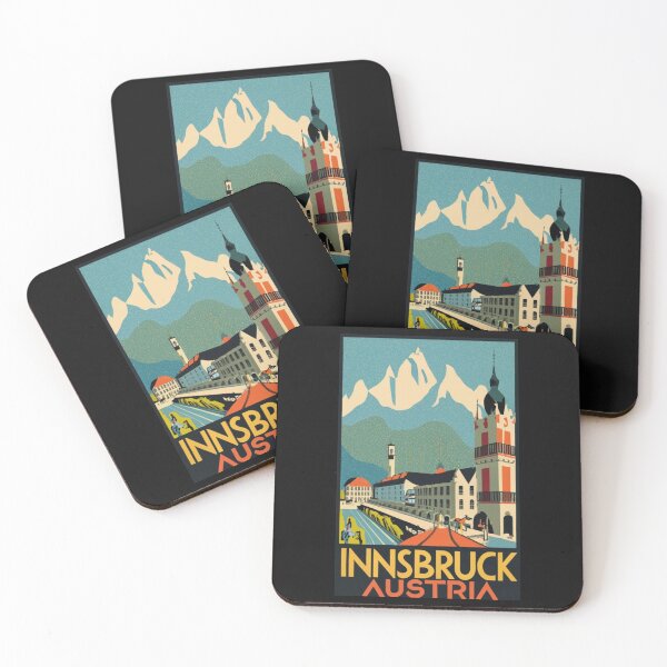 Item preview, A Vintage Travel Art of Innsbruck - Austria  designed and sold by GoodOldVintage.