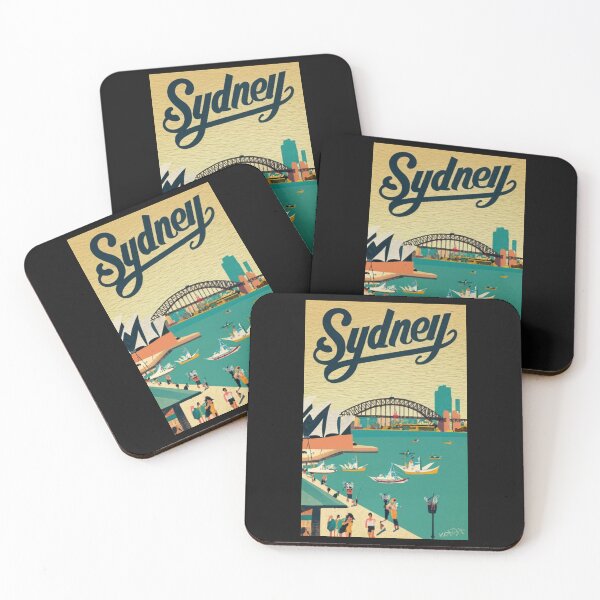 Item preview, A Vintage Travel Art of Sydney - Australia  designed and sold by GoodOldVintage.