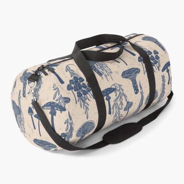 Item preview, Foraged Mushrooms and Dried Herbs - Parchment and Navy Blue designed and sold by ashandinkstudio.