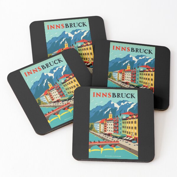 Item preview, A Vintage Travel Art of Innsbruck - Austria  designed and sold by GoodOldVintage.