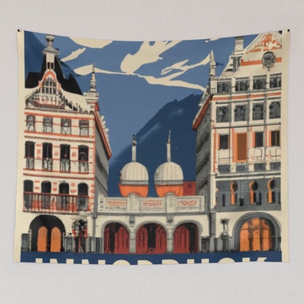 Item preview, A Vintage Travel Art of Innsbruck - Austria  designed and sold by GoodOldVintage.