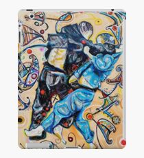 Jitsu-Blue - Original Painting BJJ Art By Kim Dean iPad Case/Skin