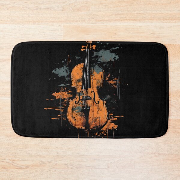 Item preview, A Cool Street Art Distressed Vintage Cello Black designed and sold by GVRDesign.
