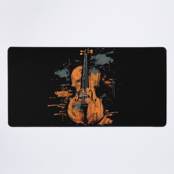 Item preview, A Cool Street Art Distressed Vintage Cello Black designed and sold by GVRDesign.