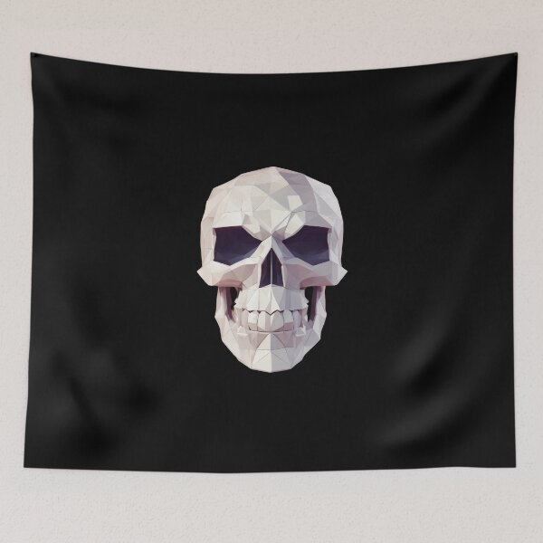 Item preview, Low Poly Halloween Skull designed and sold by PatentPunkStore.