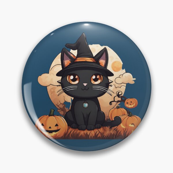 Item preview, Doe Eyed Salem Black Cat designed and sold by chrismaecanes.