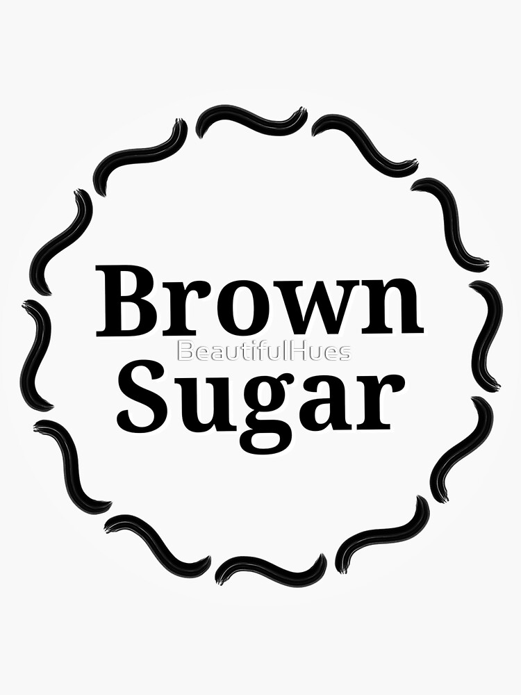 Container Label - Brown Sugar Sticker for Sale by BeautifulHues