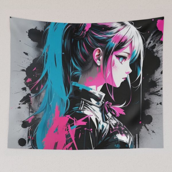 Item preview, splatter paint on anime designed and sold by Vinegarice.