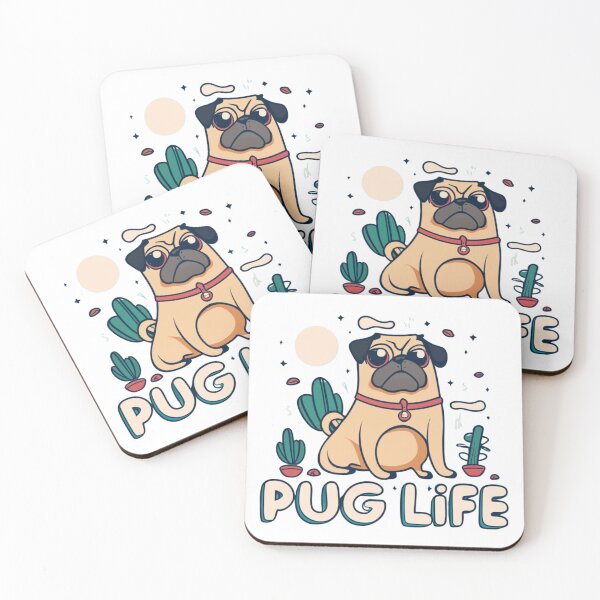 Item preview, Pug life cute dog designed and sold by MUQA ARTS.