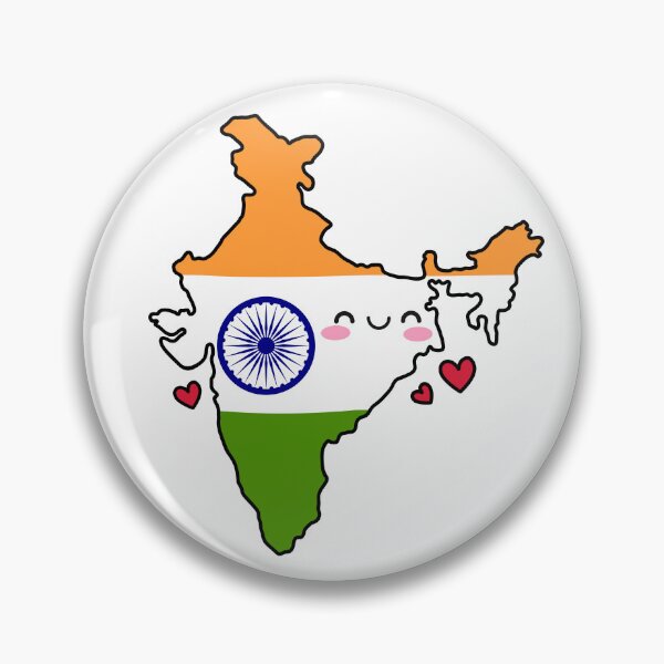 Item preview, India Flag Map Smile with Love designed and sold by pixelsparkzone.