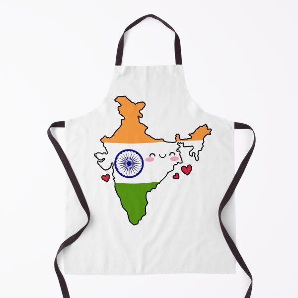 Item preview, India Flag Map Smile with Love designed and sold by pixelsparkzone.