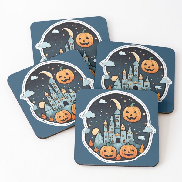 Item preview, Scary Castle on Halloween Night designed and sold by chrismaecanes.
