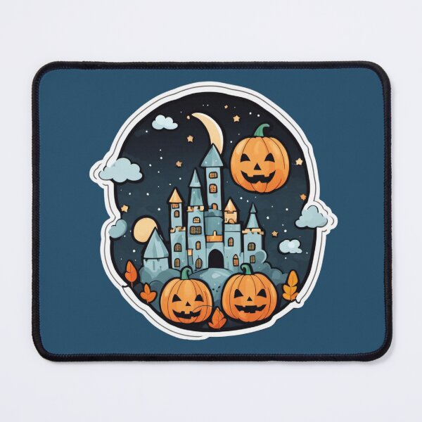 Item preview, Scary Castle on Halloween Night designed and sold by chrismaecanes.