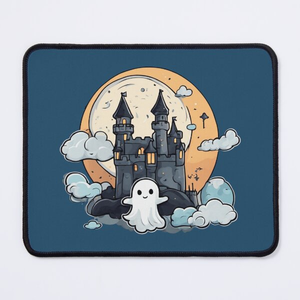 Item preview, Haunted Castle and Cute Ghost designed and sold by chrismaecanes.