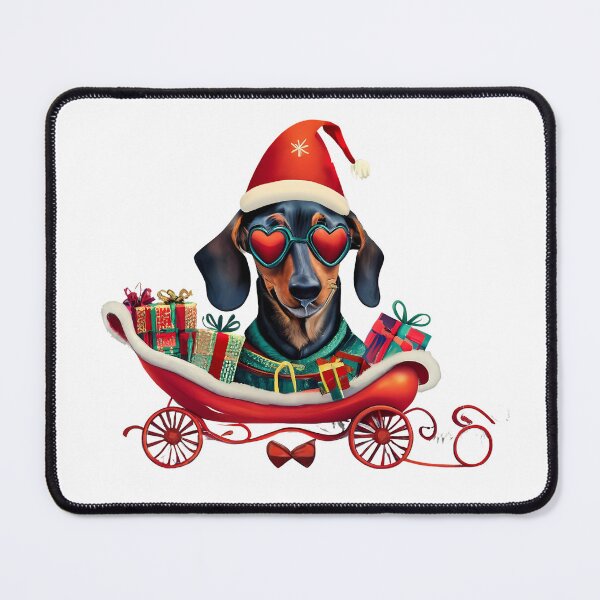 Item preview, Dachshund in Santa's carriage designed and sold by ani-eni.