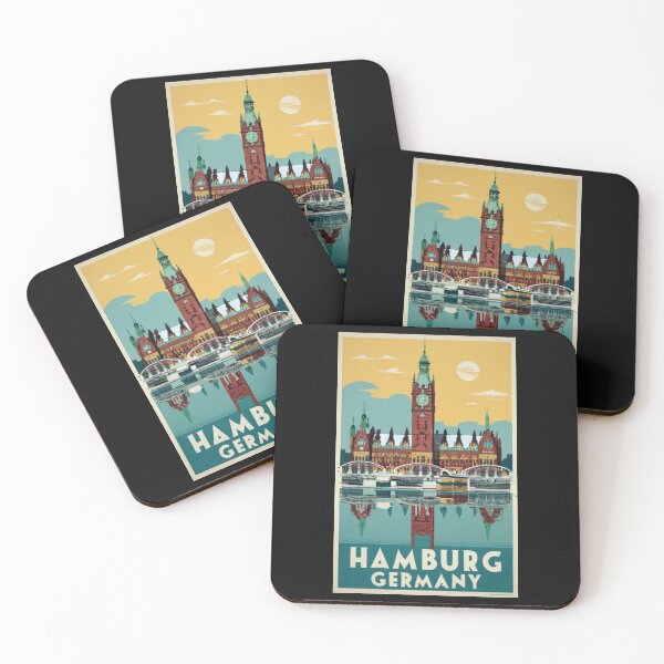 Item preview, A Vintage Travel Art of Hamburg - Germany  designed and sold by GoodOldVintage.