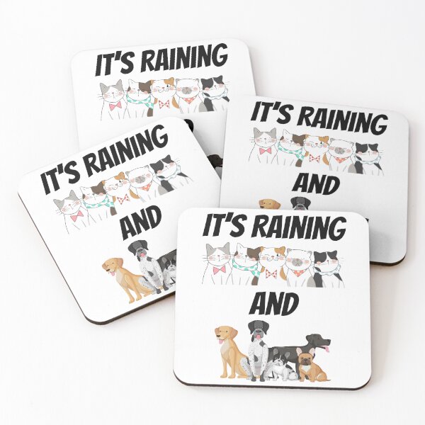 Item preview, It's Raining Cats and Dogs Design designed and sold by JAMTEESHOP.