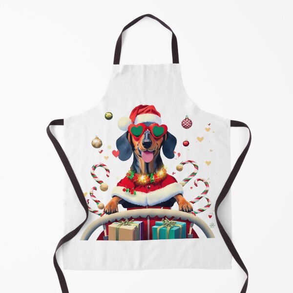 Item preview, Dachshund in Santa's carriage designed and sold by ani-eni.