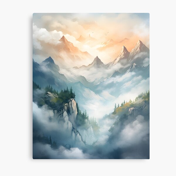 Item preview, Watercolor Wilderness: Mountain Serenity designed and sold by Shirtastically.