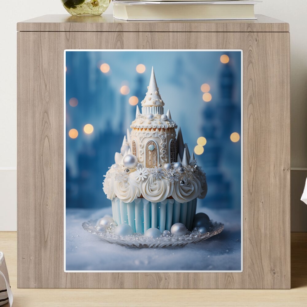 Download Colorful Blue Castle Cake for Parties and Celebrations PNG Online  - Creative Fabrica