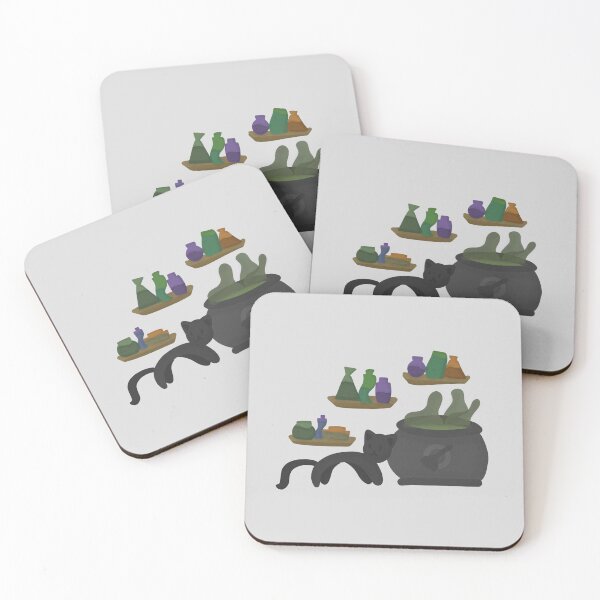 Item preview, Cat with Cauldron designed and sold by ArtsyDonut.