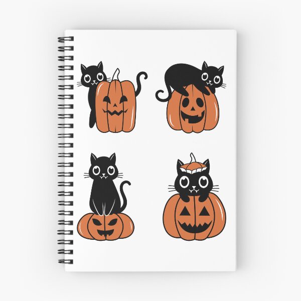 Item preview, Halloween Black Cat Pack | Pumpkin Cat designed and sold by azy2shop.