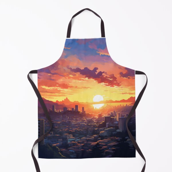 Item preview, Watercolor Wonders: Vibrant Cityscape at Sunset designed and sold by Shirtastically.
