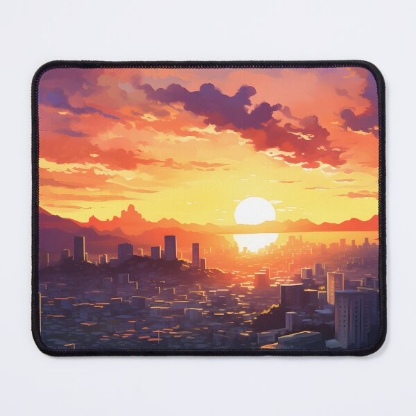 Item preview, Watercolor Wonders: Vibrant Cityscape at Sunset designed and sold by Shirtastically.