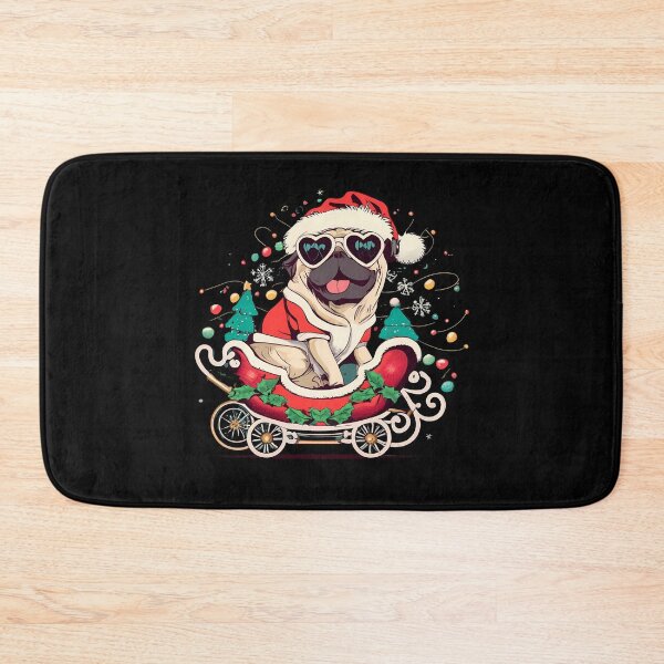Item preview,  Pug in Santa's carriage designed and sold by ani-eni.